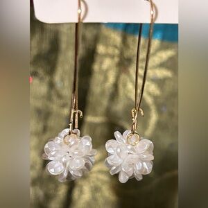 Dangle Pear Like drop Ball Earrings